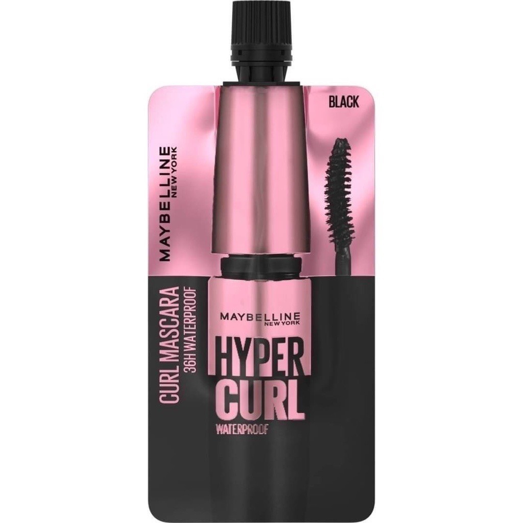 Sachet Chuốt Mi Maybelline Hyper Curl Volume Express Waterproof Mascara (3ml)