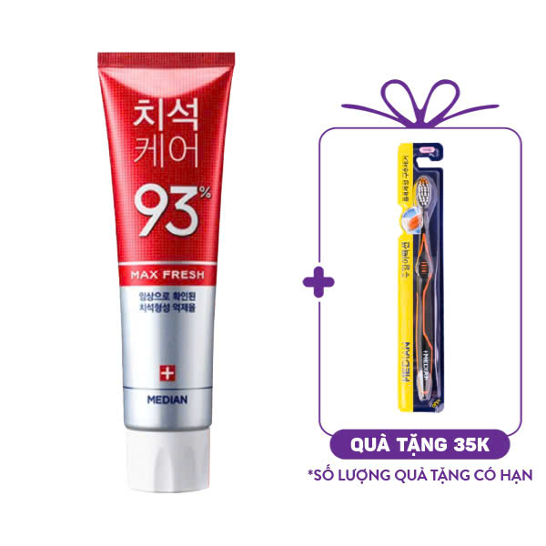 Kem Đánh Răng Median Dental IQ 93% Toothpaste - Đỏ (120g)