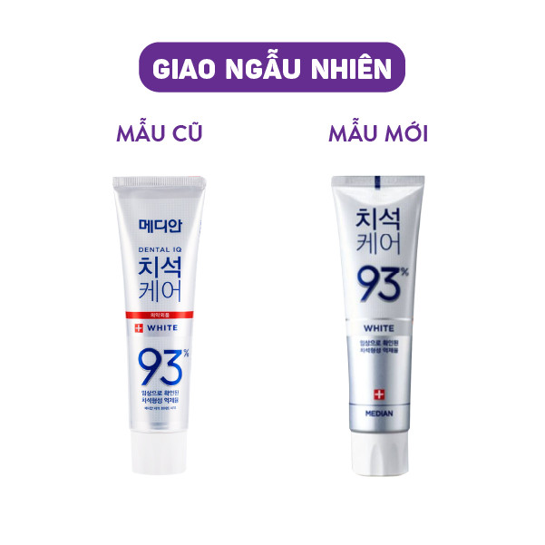 Kem Đánh Răng Median Dental IQ 93% Toothpaste - Trắng (120g)