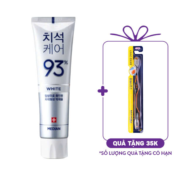 Kem Đánh Răng Median Dental IQ 93% Toothpaste - Trắng (120g)