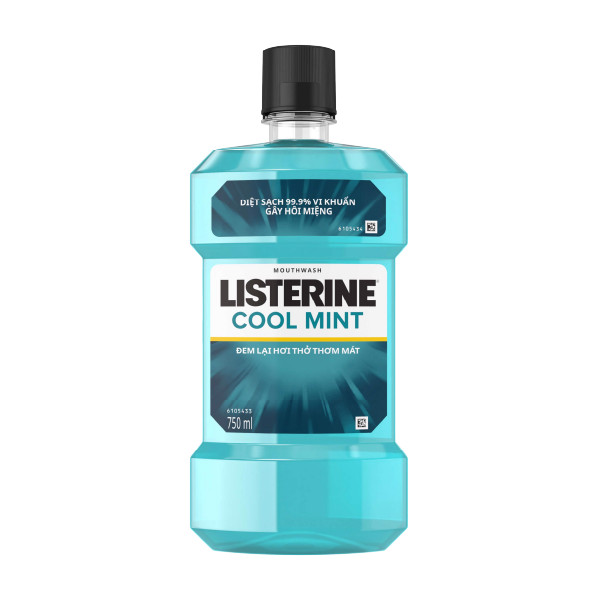 Nước Súc Miệng Hơi Thở Thơm Mát Listerine Cool Mint Mouthwash (750ml)
