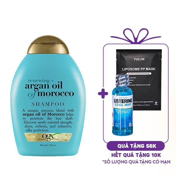 Dầu Gội OGX Renewing Argan Oil & Morocco Shampoo (385ml)