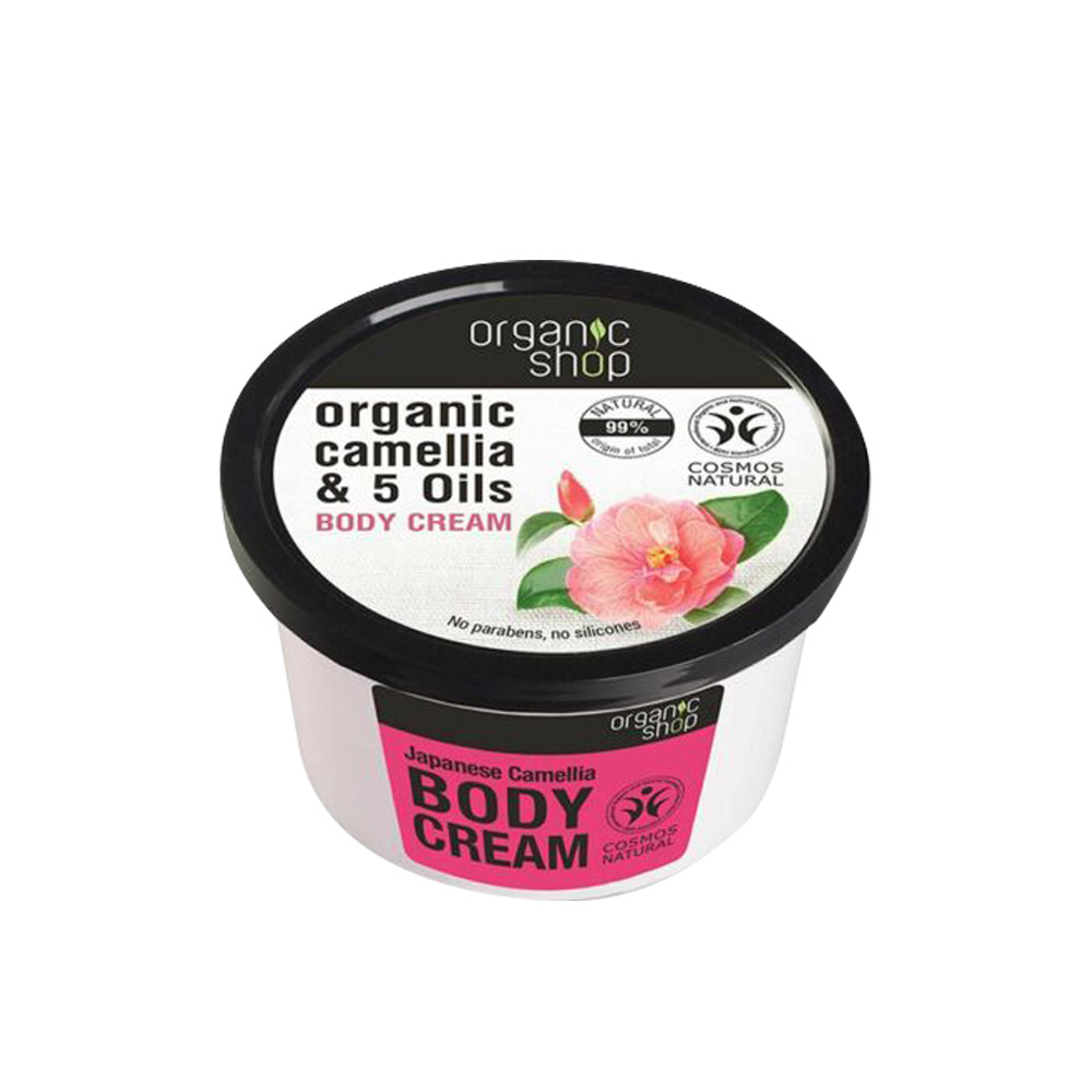 Kem Dưỡng Da Body Organic Shop Camellia & 5 Oils Body Cream (250ml)