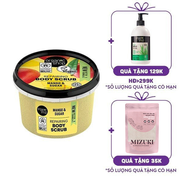 Tẩy Tế Bào Chết Toàn Thân Organic Shop Organic Mango & Sugar Body Scrub (250ml)