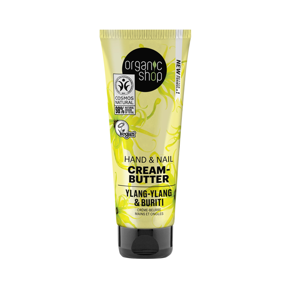 Kem Dưỡng Tay & Móng Hương Ngọc Lan Tây Và Burity Organic Shop Ylang Ylang & Burity Hand & Nail Cream (75ml)