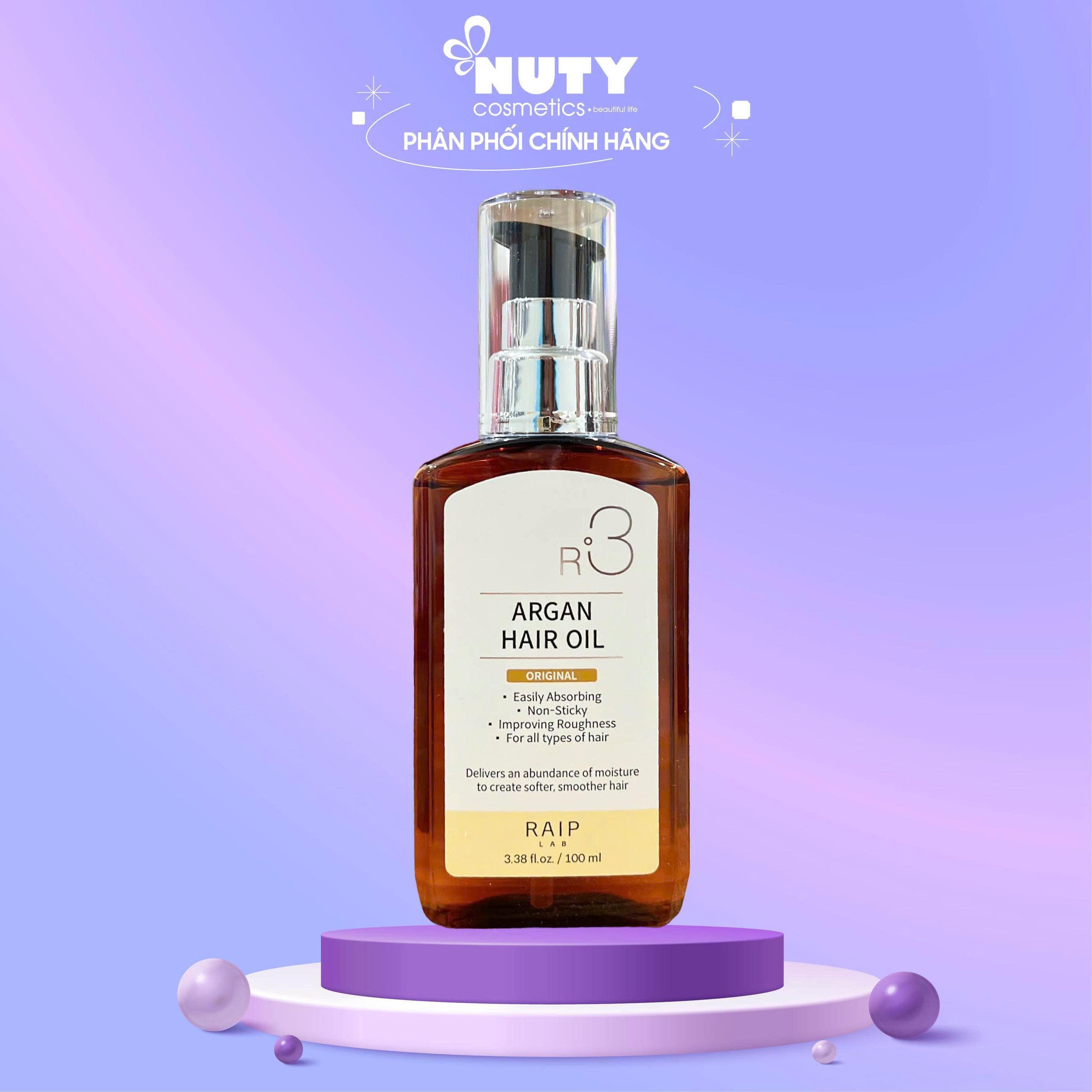 Dầu Dưỡng Hỗ Trợ Phục Hồi Tóc Hư Tổn Raip R3 Argan Hair Oil "Original" (100ml)
