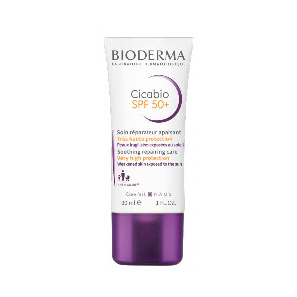 Kem Chống Nắng Hỗ Trợ Phục Hồi Da Bioderma Cicabio Crème SPF 50+ (30ml)