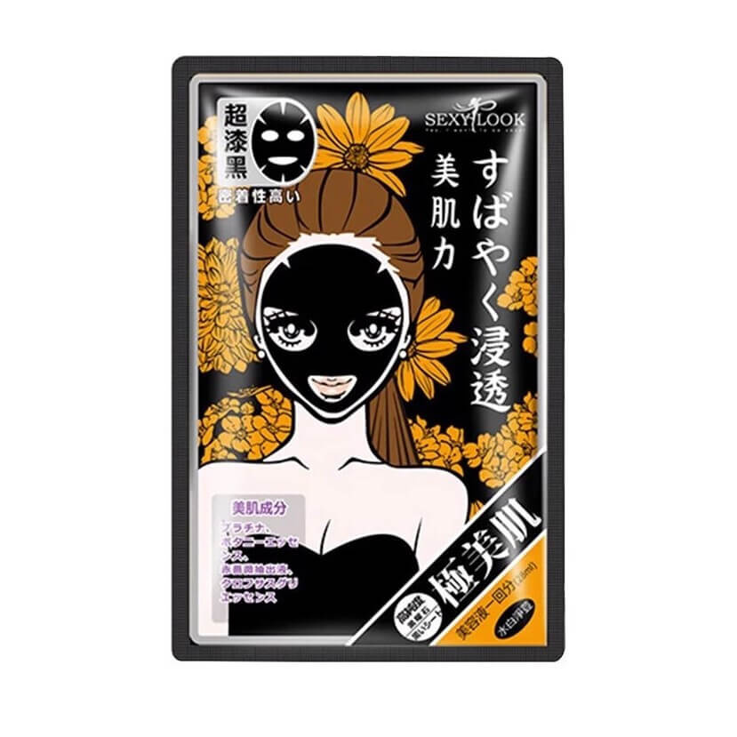 Mặt Nạ Hoa Cúc Se Khít Lỗ Chân Lông Sexylook Intensive Pore Care Premium Black Facial Mask (28ml)