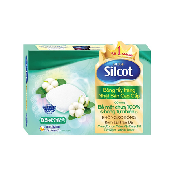 Bông Tẩy Trang Silcot Premium Cao Cấp (66 miếng)