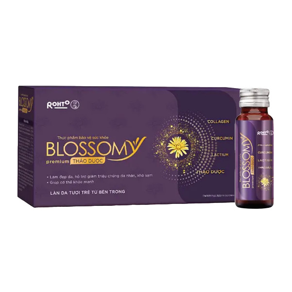 Nước Uống Bảo Vệ Sức Khỏe Blossomy Thảo Dược Collagen (50ml x 10 chai)