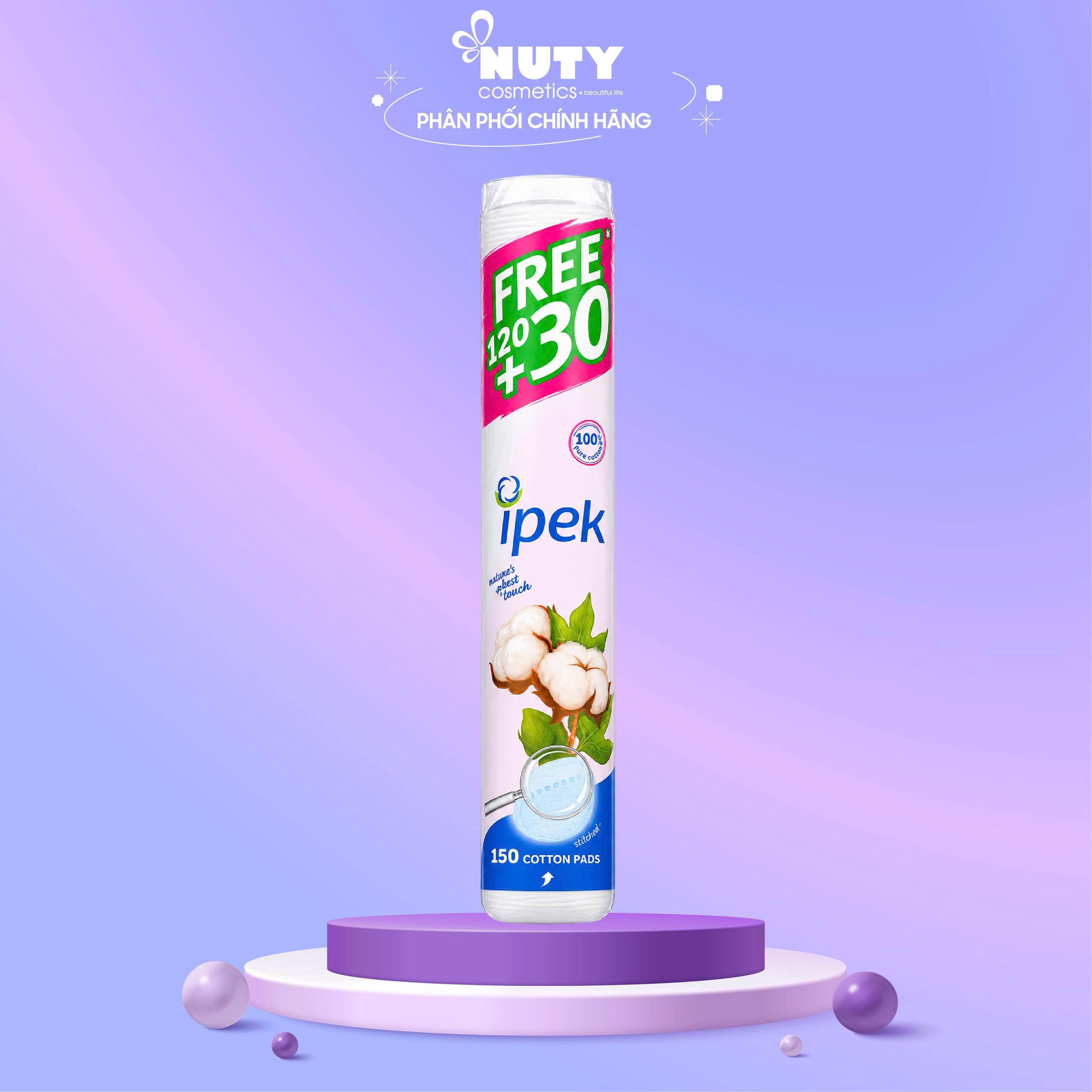 Bông Tẩy Trang Ipek Cotton Pads (120+30 Miếng)