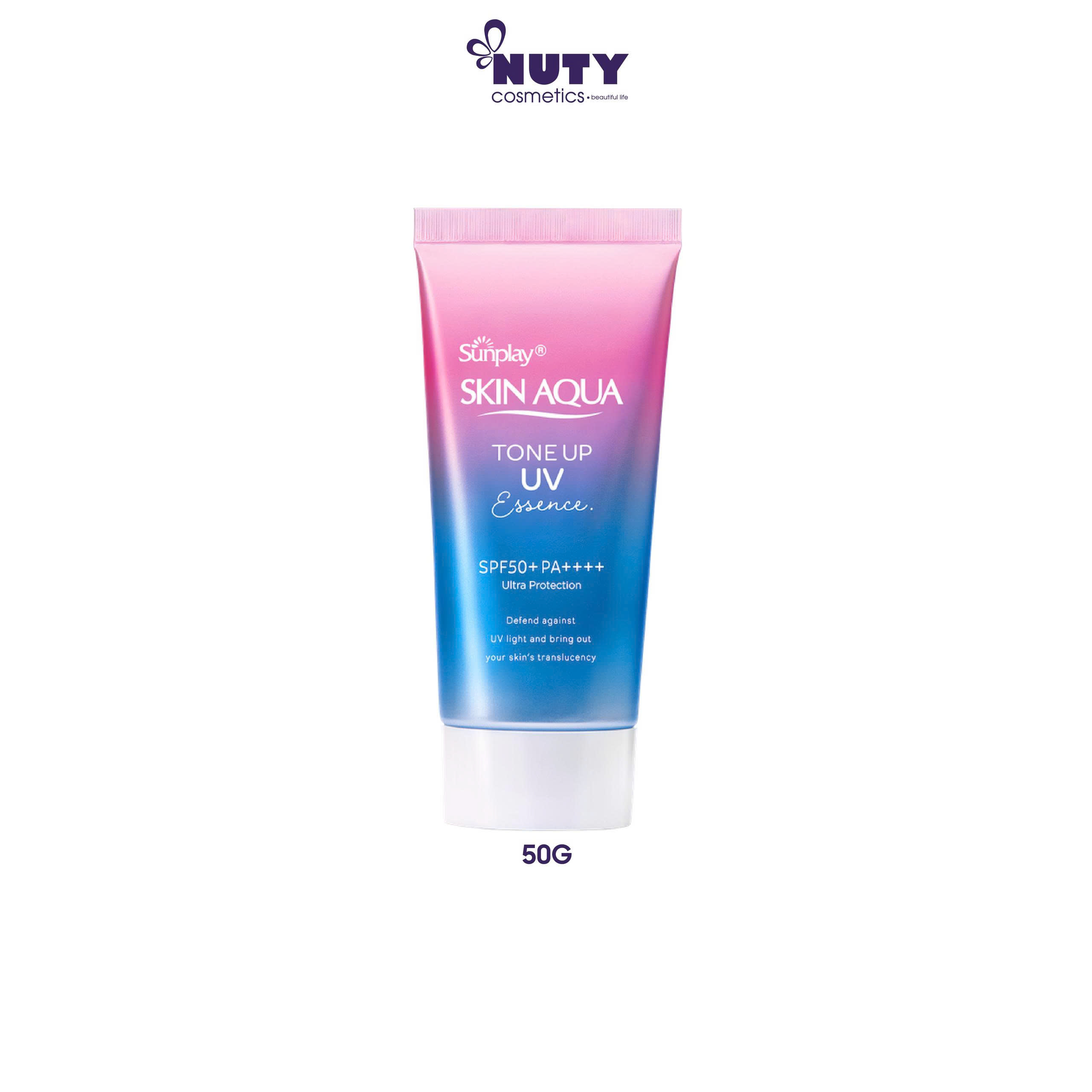 Kem Chống Nắng Sunplay Skin Aqua Tone Up UV Essence Lavender SPF 50+ PA++++ (50g)