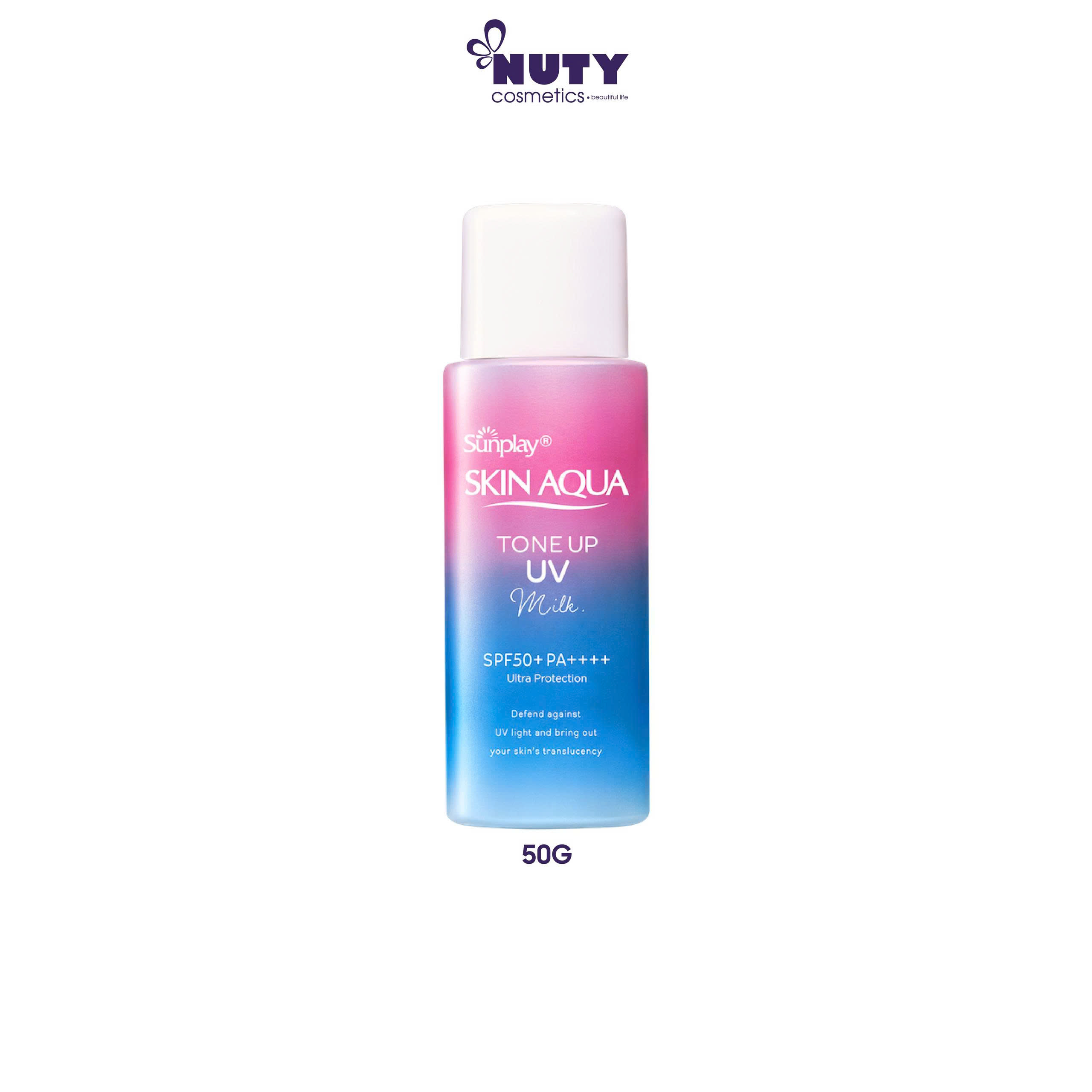 Sữa Chống Nắng Nâng Tông Sunplay Skin Aqua Tone Up UV Milk Lavender Color SPF50+/PA++++ (50g)