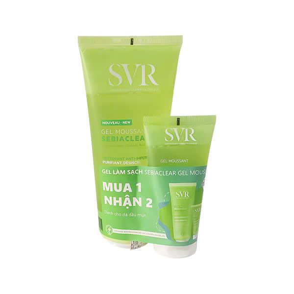 Gel Rửa Mặt Cho Da Dầu Mụn SVR Sebiaclear Gel Moussant (200ml)