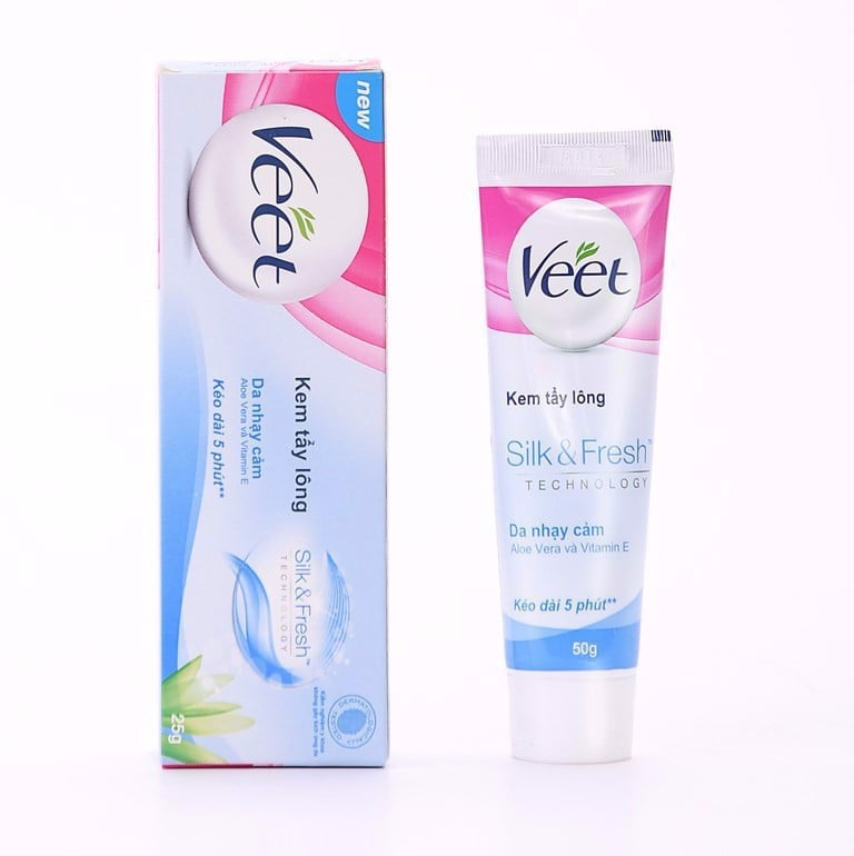 Kem Tẩy Lông Dành Cho Da Nhạy Cảm VEET Silk & Fresh Sensitive Tuýp ...