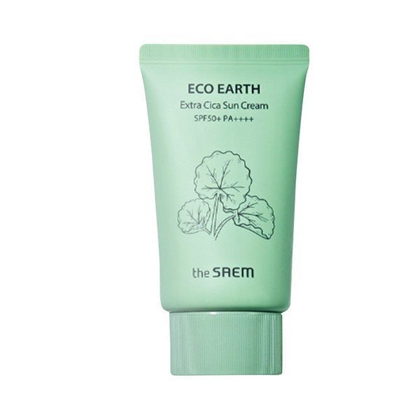 Kem Chống Nắng The SAEM Eco Earth Extra Cica Sun Cream SPF50+/PA++++ (50g)