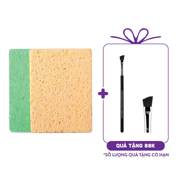 Bông Rửa Mặt Bọt Biển Vacosi BN01 Cleansing Sponge (2pcs)