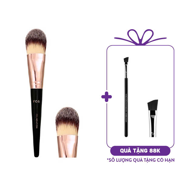 Cọ Tán Nền Đầu Dẹt Vacosi Foundation Brush F06