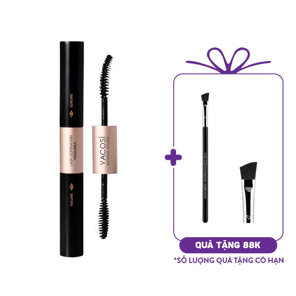 Chuốt Mi 2 Đầu Làm Dài và Tơi Mi Vacosi Natural Lash Domination Mascara (10g)