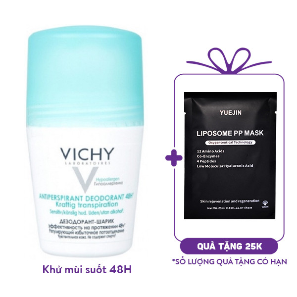 Lăn Khử Mùi Vichy Anti-Perspirant Deodorant Treatment (50ml)