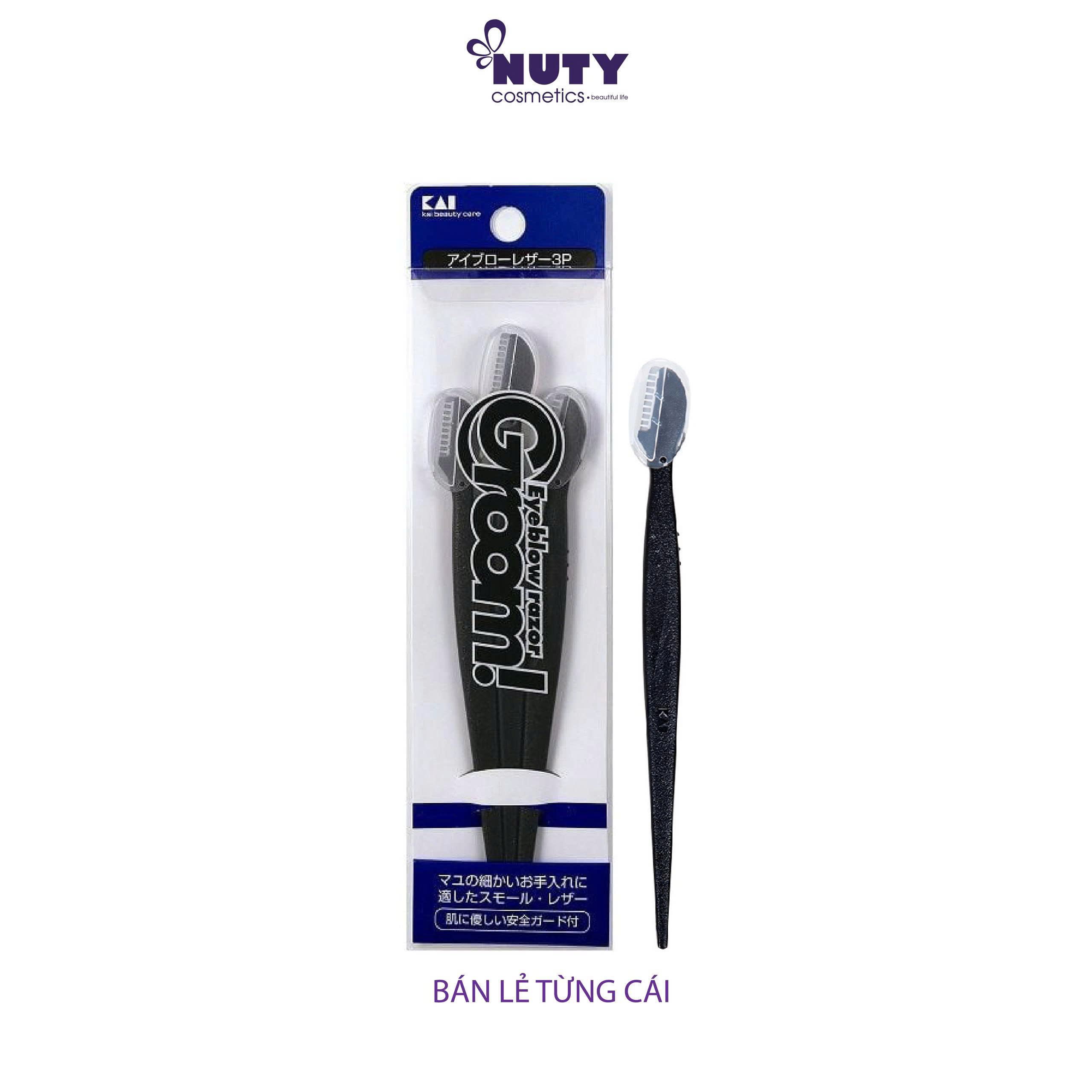 Dao Cạo Lông Mày Kai Groom! Eyebrow Razor (1 cái)