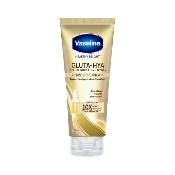 Sữa Dưỡng Thể Bảo Vệ Sáng Mịn Ban Ngày Vaseline Gluta-Hya Serum Burst UV Lotion Flawless Bright (330ml)