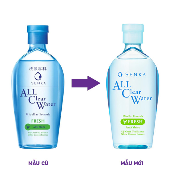 Nước Tẩy Trang Trà Xanh All Clear Water Senka Fresh Anti Shine 230ml | An Beauty Shop