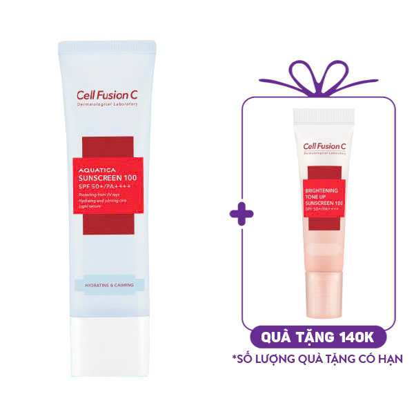 Kem Chống Nắng Cấp Ẩm Dịu Da Cell Fusion C Aquatica Sunscreen 100 SPF 50+ / PA++++ (50ml)
