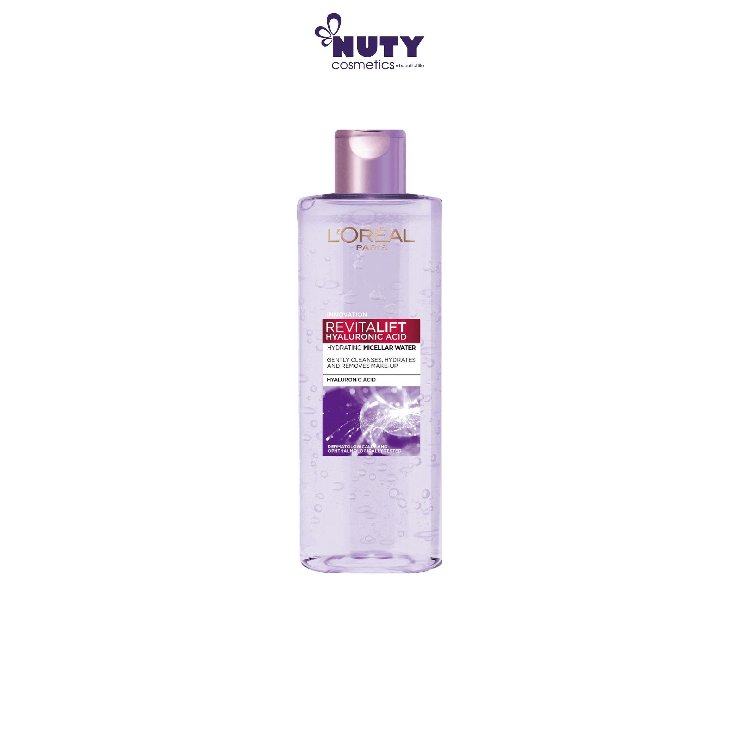 Nước Tẩy Trang Cấp Ẩm & Hỗ Trợ Chống Lão Hoá Chuyên Sâu Loreal Paris Revitalift Hyaluronic Acid Hydrating Micellar Water (400ml)