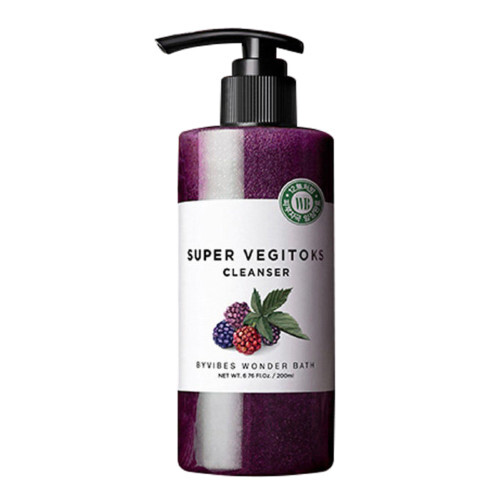 Sữa Rửa Mặt Rau Củ Thải Độc Byvibes Wonder Bath Super Vegitoks Cleanser Purple (300ml)