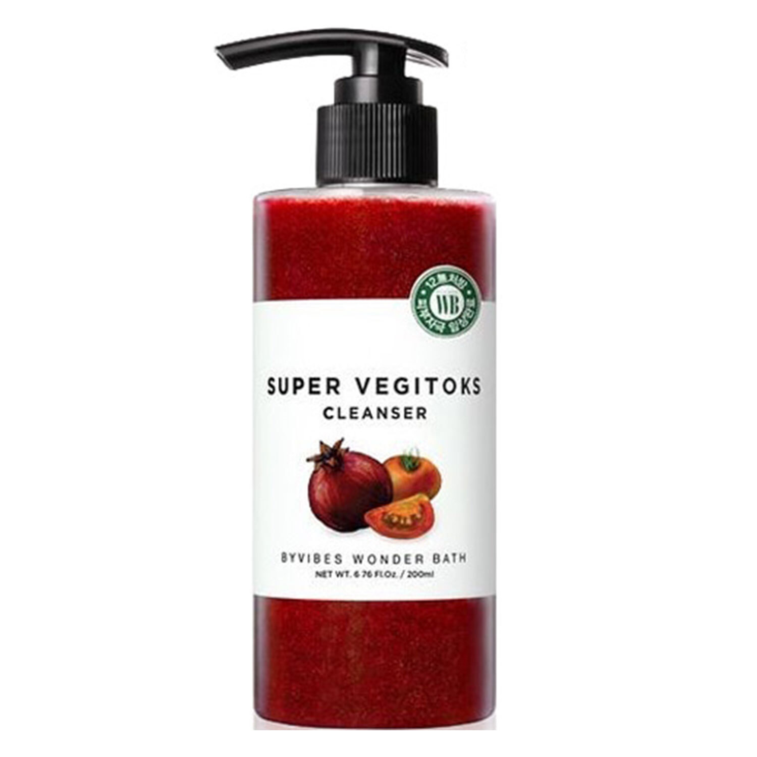 Sữa Rửa Mặt Rau Củ Thải Độc Byvibes Wonder Bath Super Vegitoks Cleanser Red (300ml)