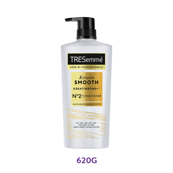 Dầu Xả Tresemmé Keratin Smooth Vào Nếp Suôn Mượt (620g)
