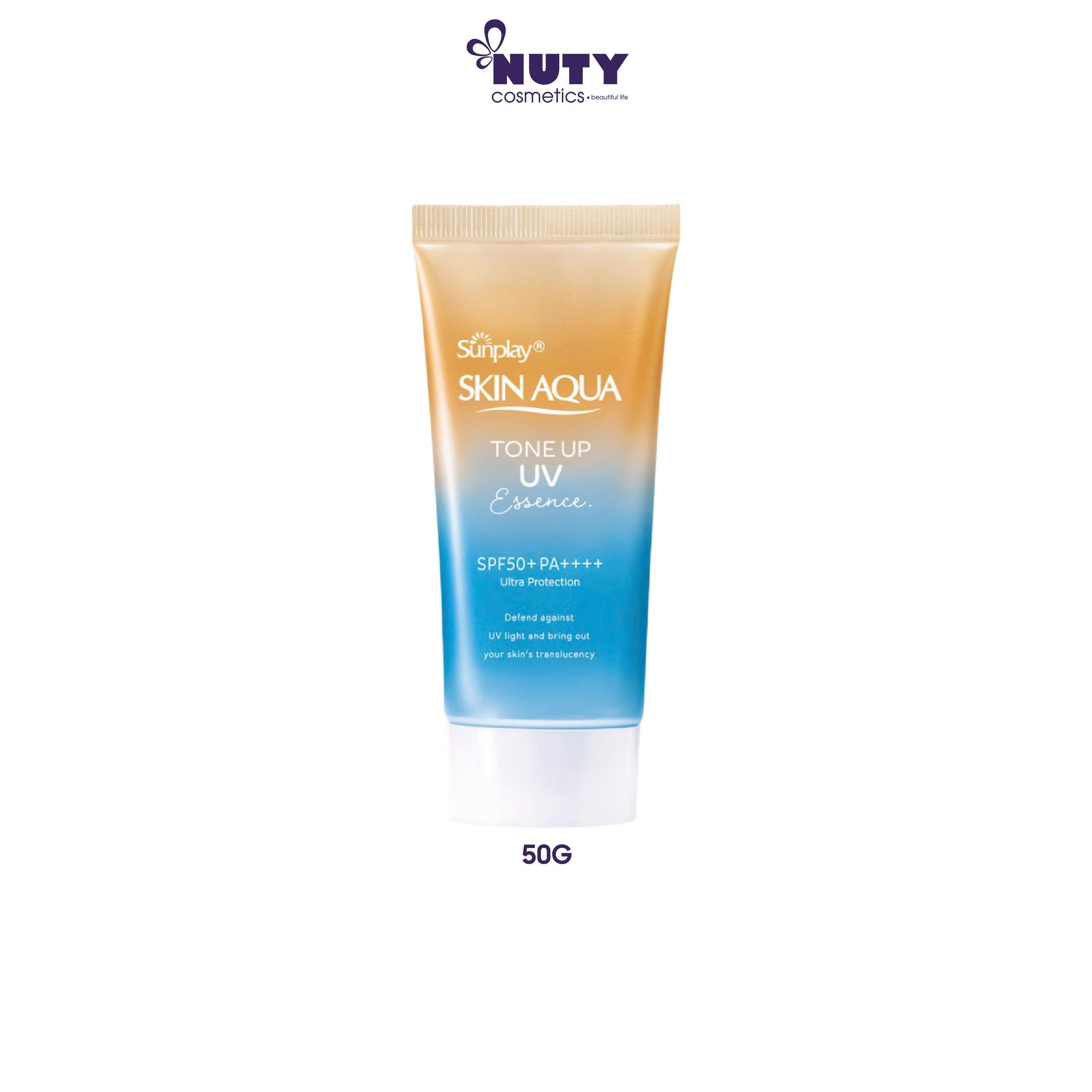 Tinh Chất Chống Nắng Hiệu Chỉnh Sắc Da Sunplay Skin Aqua Tone Up UV Essence Latte Beige SPF50+ PA++++ (50g)