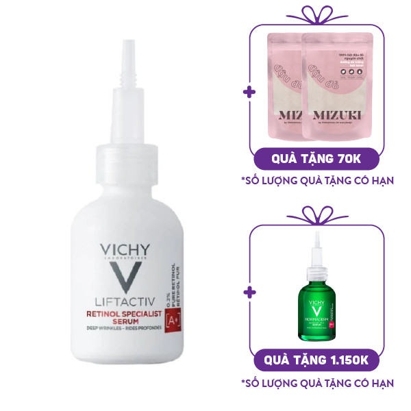 Dưỡng Chất Giảm Nếp Nhăn Và Giúp Trẻ Hoá Da Vichy Liftactiv Retinol Specialist Serum (30ml)