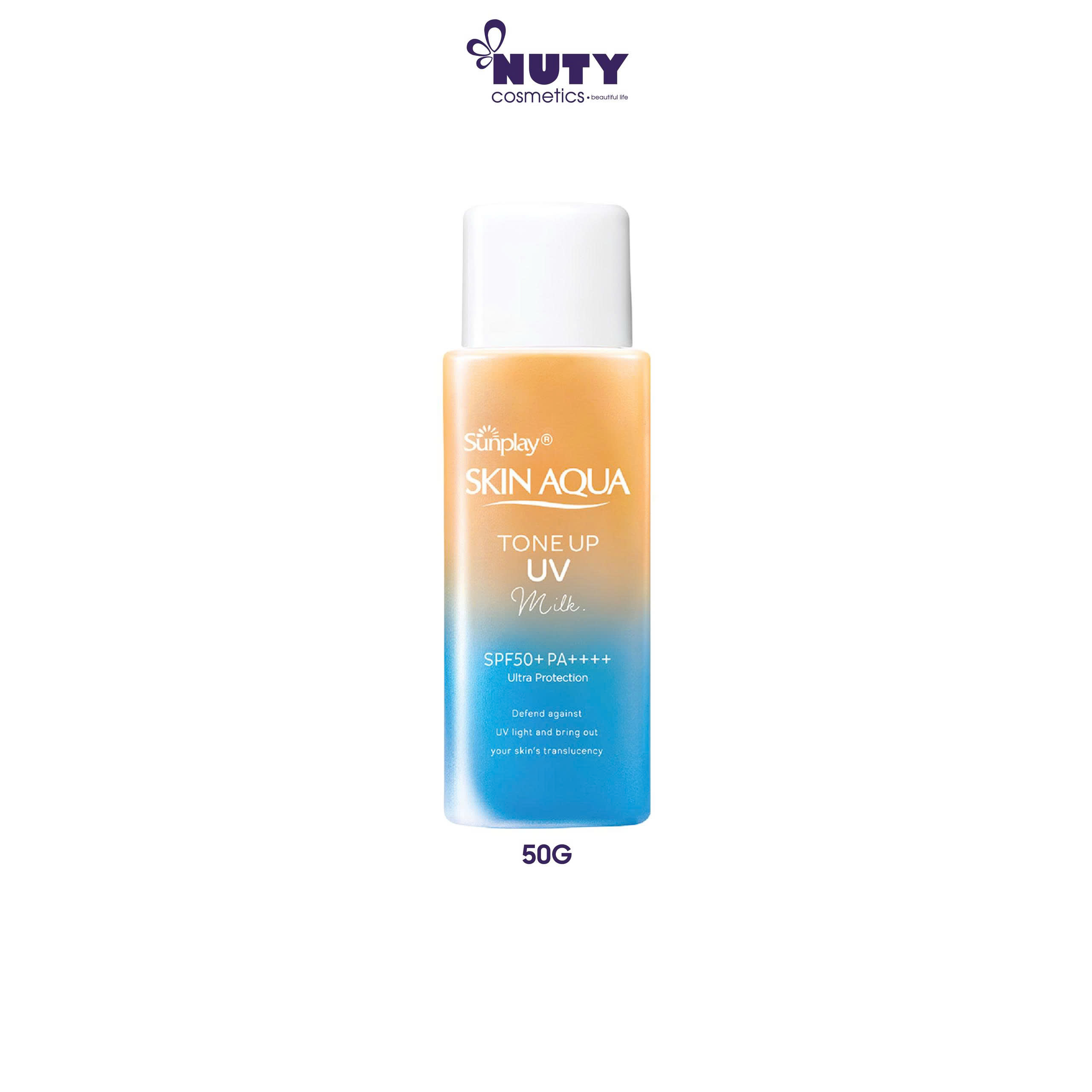 Sữa Chống Nắng Hiệu Chỉnh Sắc Da Sunplay Skin Aqua Tone Up UV Milk Latte Beige SPF50+ PA++++ (50g)