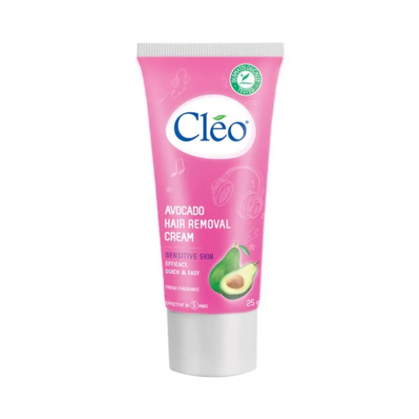 Kem Bơ Tẩy Lông Cho Da Nhạy Cảm Cleo Avocado Hair Removal Cream Sensitive Skin (25g)