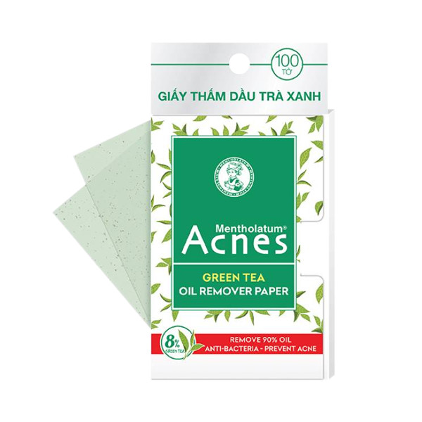 Giấy Thấm Dầu Trà Xanh Acnes Green Tea Oil Remover Paper (100 tờ)