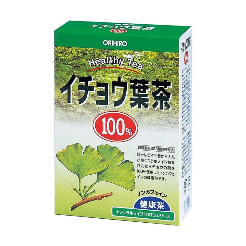Trà Lá Bạch Quả Hỗ Trợ Trí Nhớ, Bổ Não, Tăng Tuần Hoàn Máu Orihiro Ginkgo Leaves Tea (2g x 26 gói)