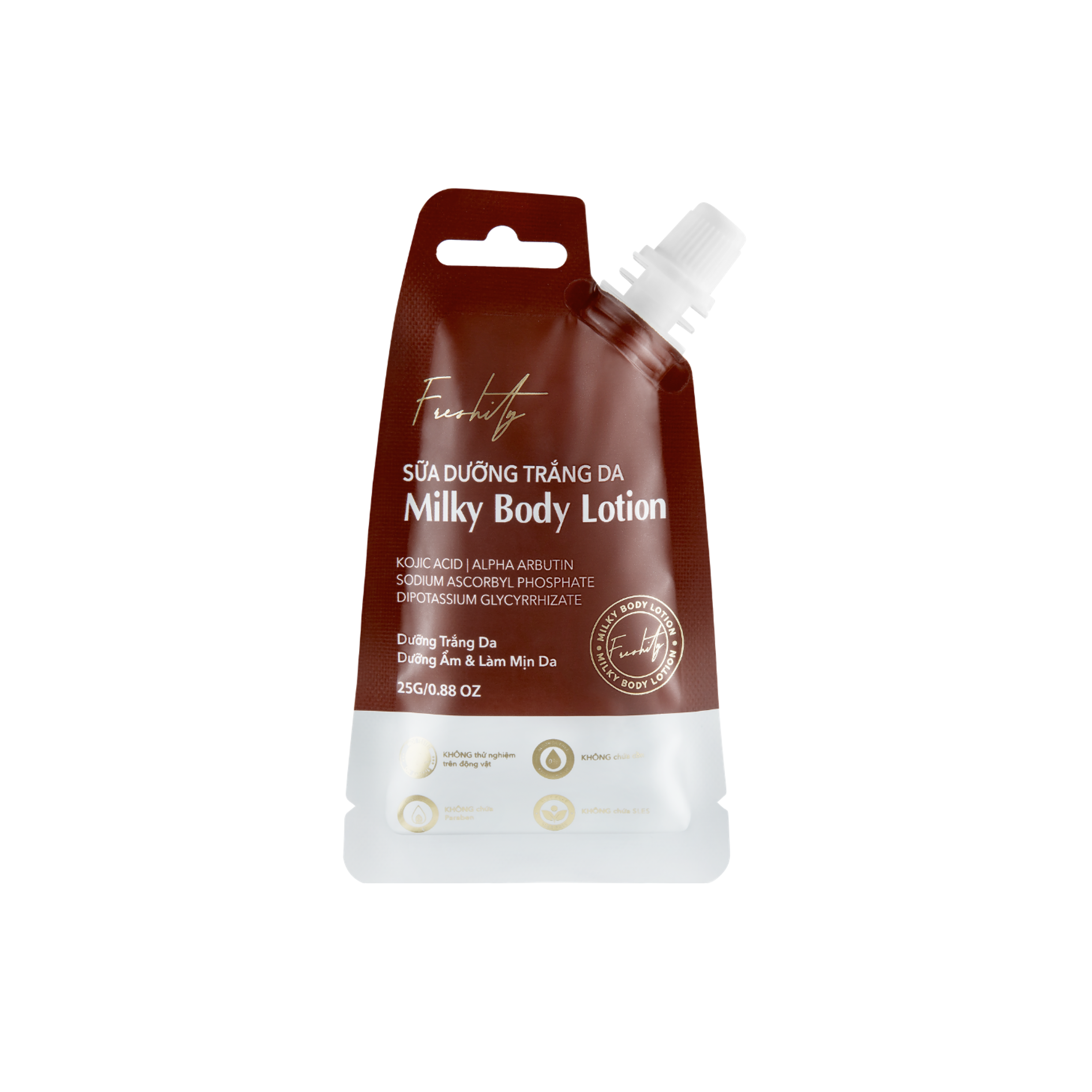 Sữa Dưỡng Trắng Da Toàn Thân Freshity Milky Body Lotion (25g)