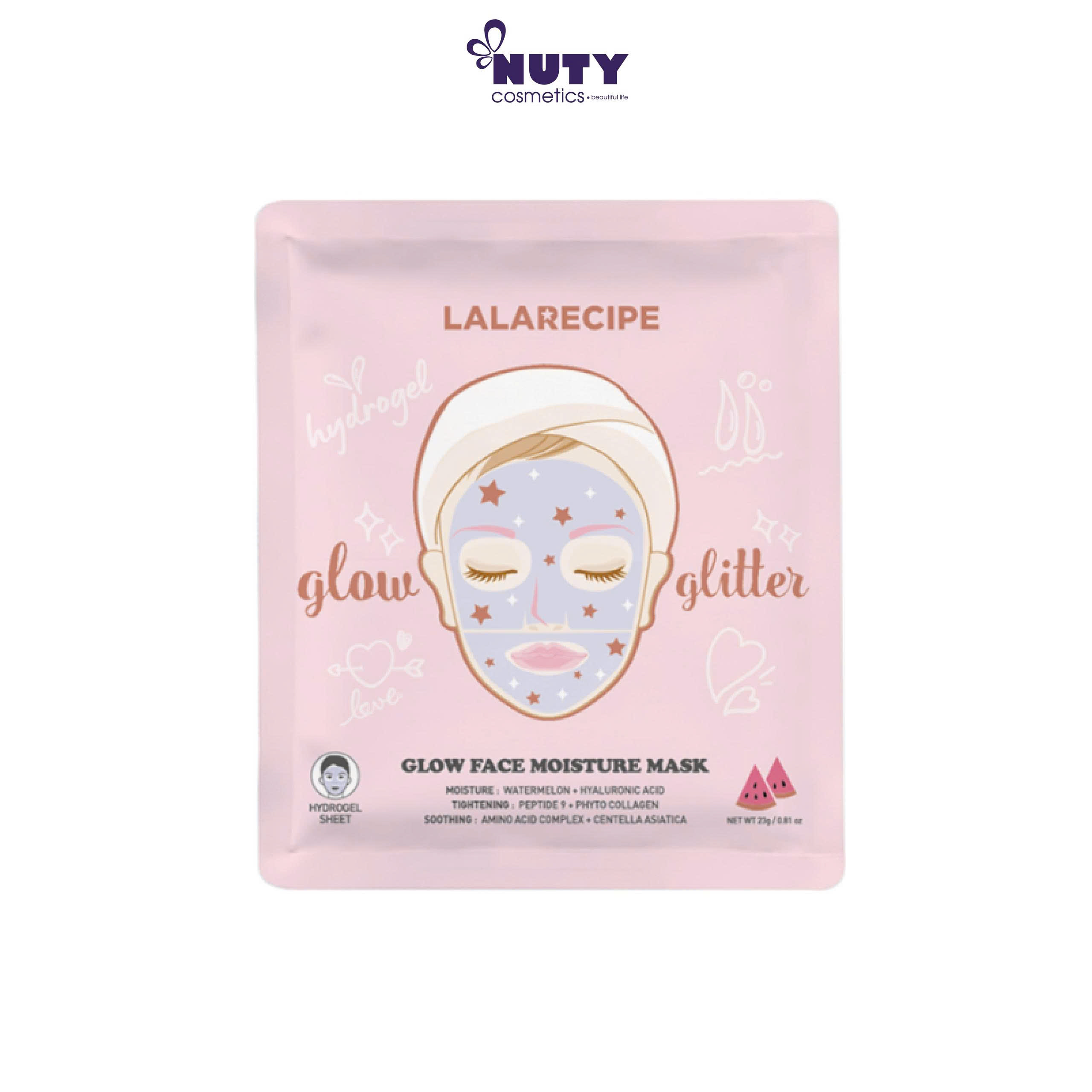 Mặt Nạ Dưỡng Ẩm Lalarecipe Glow Face Moisture Mask (23g)
