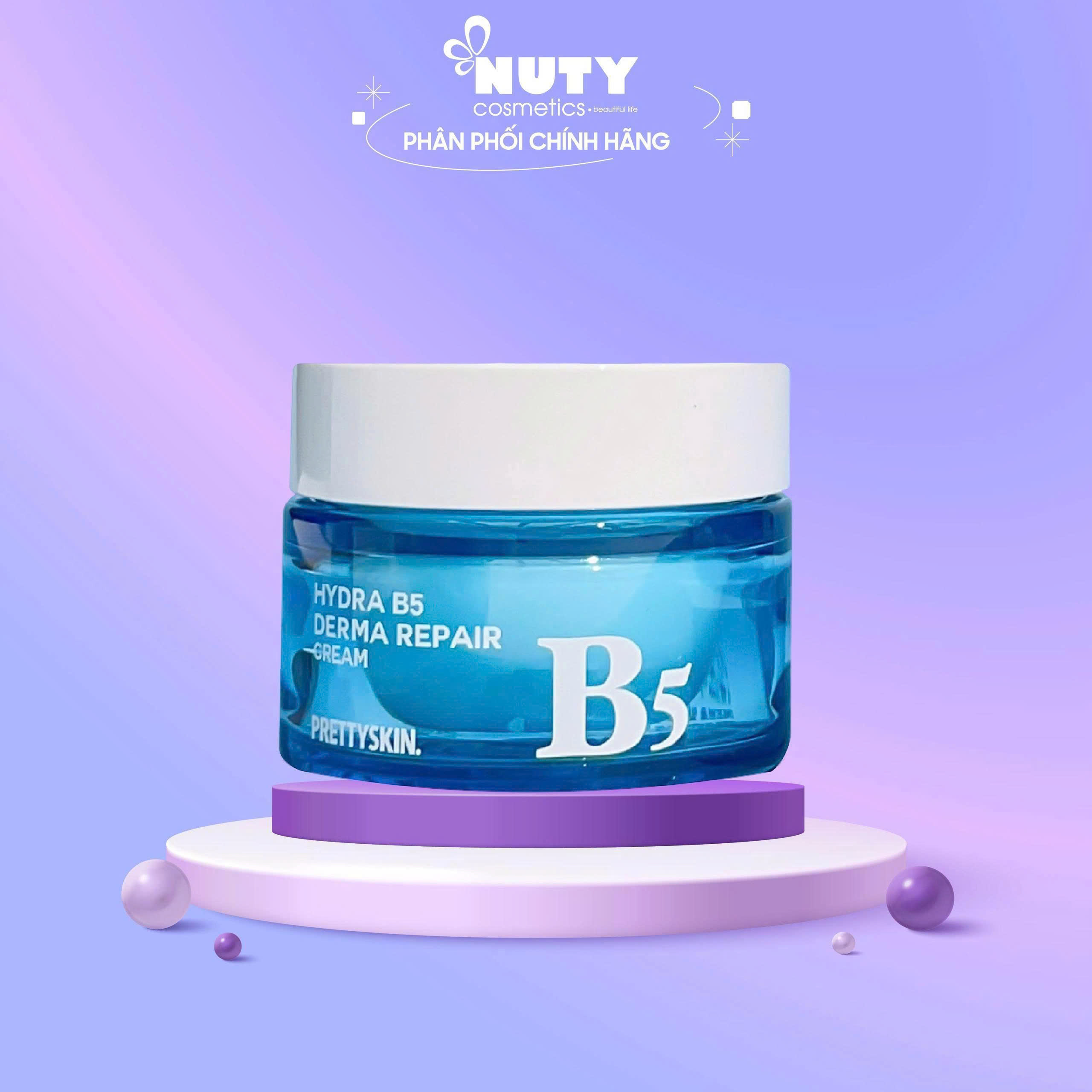 Kem Dưỡng Hỗ Trợ Phục Hồi Trắng Da Prettyskin Hydra B5 Derma Repair Cream (52ml)