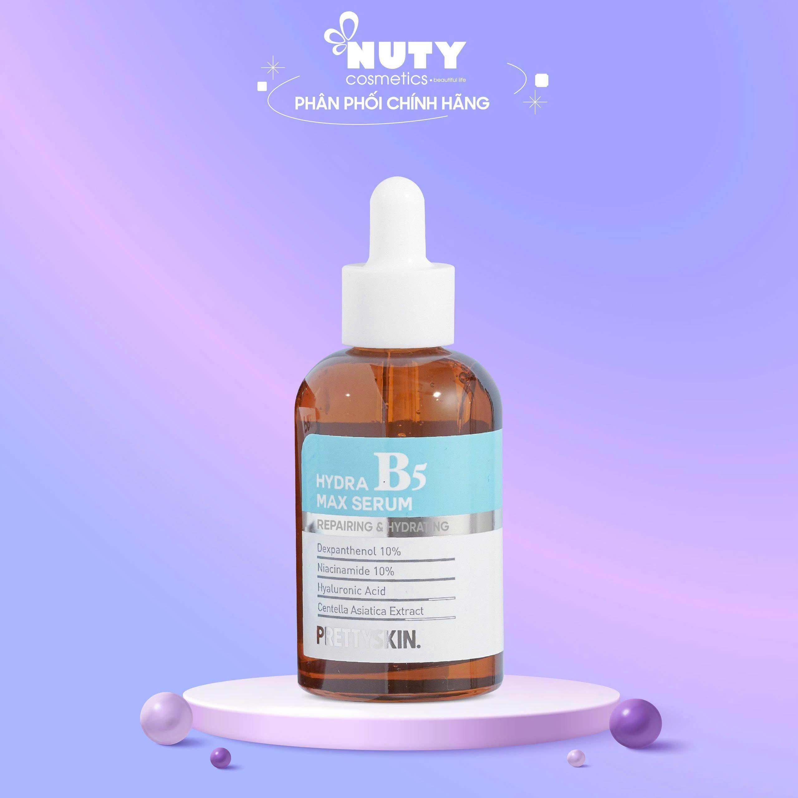 Tinh Chất Hỗ Trợ Phục Hồi, Dưỡng Trắng Da Prettyskin Hydra Max Serum B5 (50ml)