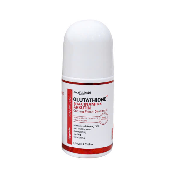 Lăn Nách Angel's Liquid Hỗ Trợ Giảm Thâm, Dưỡng Sáng Mát Lạnh Glutathione+ Niacinamide Arbutin Cooling Fresh Deodorant (60ml)