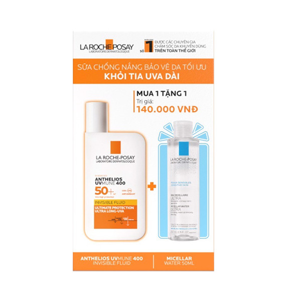 Sữa Chống Nắng La Roche-Posay Anthelios UVMune 400 Invisible Fluid SPF50+ (50ml)