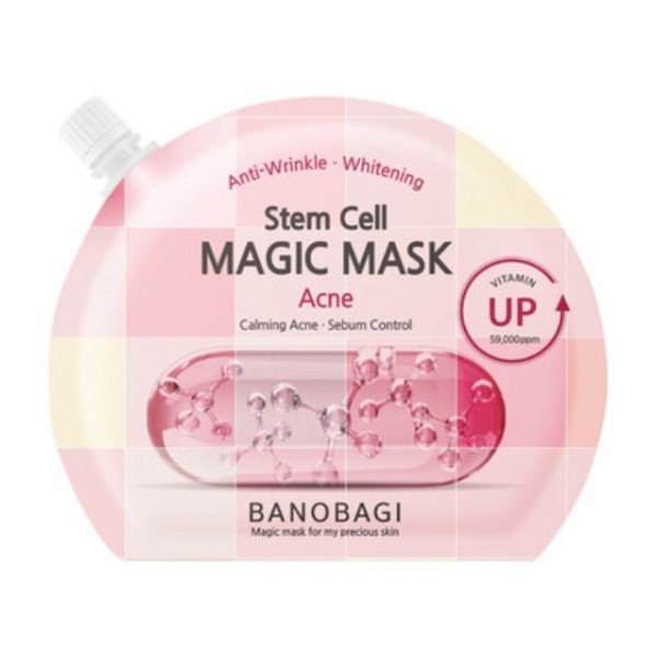 Mặt Nạ Ngủ Banobagi Hỗ Trợ Làm Sáng Và Chăm Sóc Da Mụn Stem Cell Magic Mask Acne #Calming Acne (23ml)