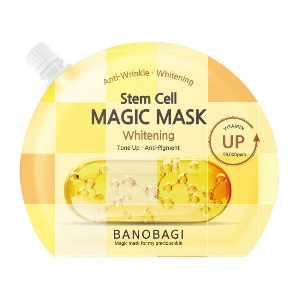 Mặt Nạ Ngủ Banobagi Hỗ Trợ Làm Sáng Và Nâng Tông Da Stem Cell Magic Mask Whitening #Tone Up - Anti Pigment (23ml)
