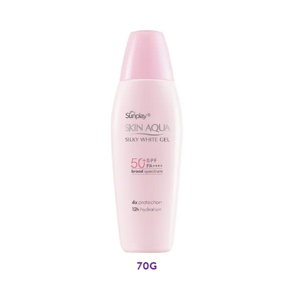 Gel Chống Nắng Dưỡng Da Trắng Mượt Sunplay Skin Aqua Silky White Gel SPF 50+, PA++++