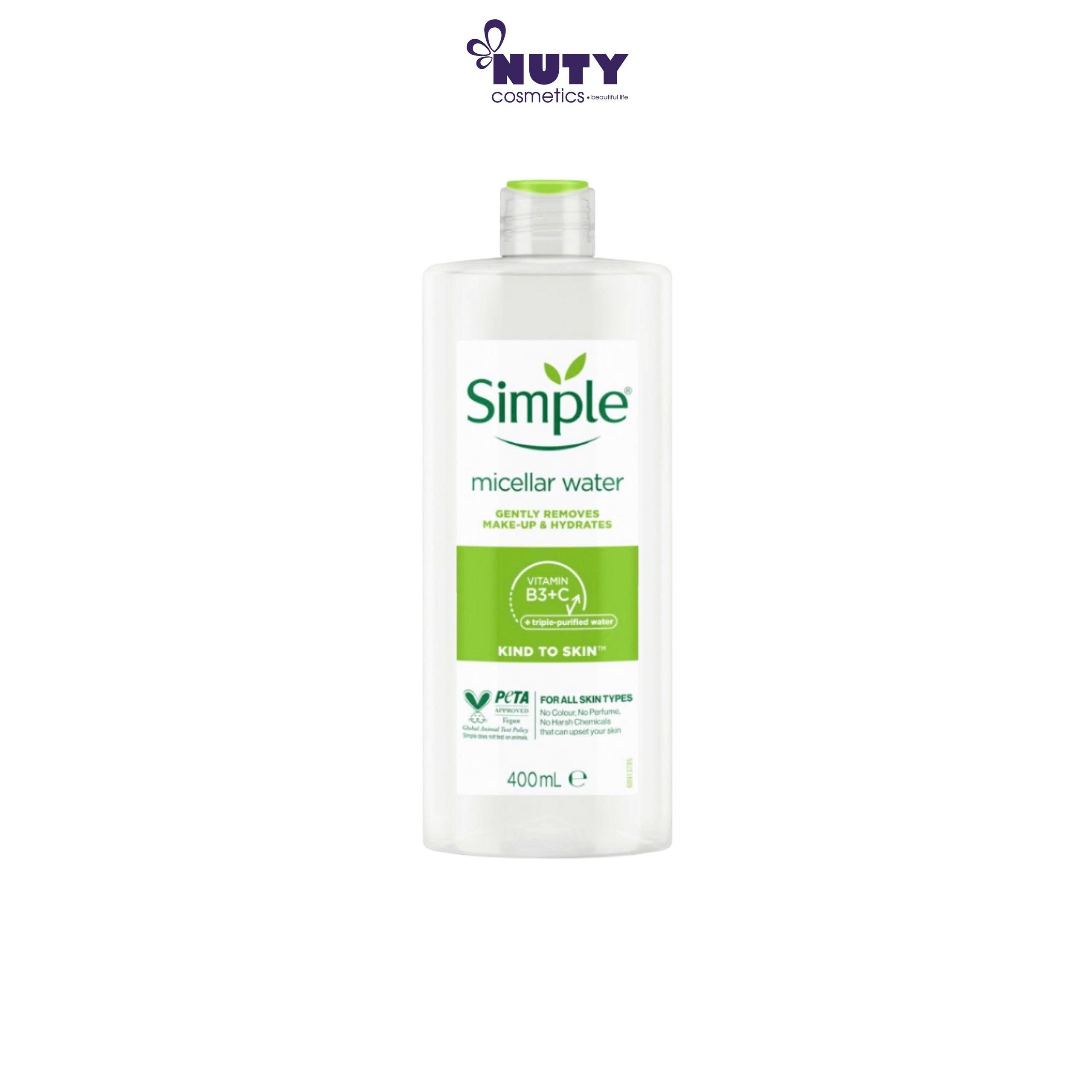 Nước Tẩy Trang Simple Micellar Cleansing Water (400ml)