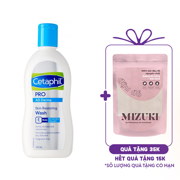 Sữa Tắm Cetaphil Pro AD Derma Skin Restoring Wash (295ml)