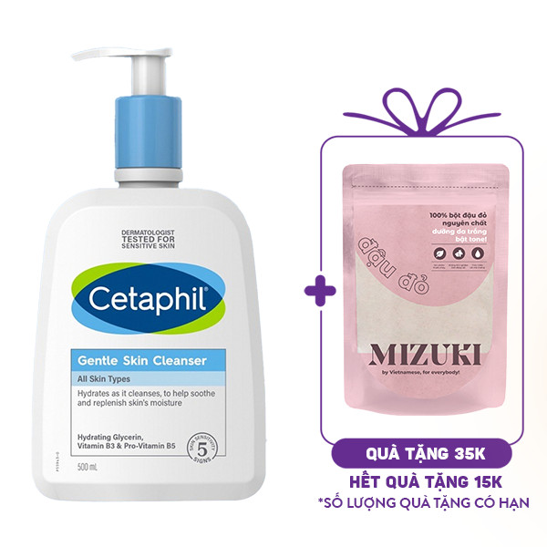 Sữa Rửa Mặt Cetaphil Gentle Skin Cleanser Mẫu Mới (500ml)